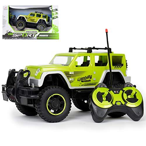 1/12 Scale All Terrain Offroad Remote Control Truck Neon Green 4x4 R/C Toy Car for Adults, Boys, Girls, Kids