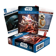 Star Wars Playing cards - Episode 9 - The Rise of Skywalker Deck of cards for Your Favorite card games - Officially Licensed Star Wars Merchandise and collectibles - Poker Size with Linen Finish