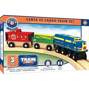 Masterpieces Lionel Santa Fe Cargo Real Wood Toy Train Set