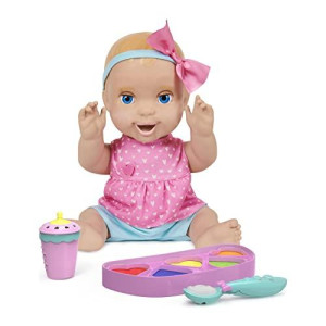 Mealtime Magic Mia, Interactive Feeding Baby Doll, Recognizes Over 50 Foods with Lifelike Reactions and Over 70 Sounds