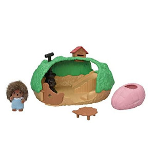 Calico Critters Baby Hedgehog Hideout Playset Collectible Dollhouse Toy With Figure & Environment Included