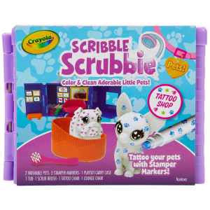 crayola Scribble Scrubbie Pets Tattoo Shop, Toys for girls & Boys, gift for Kids, Age 3, 4, 5, 6