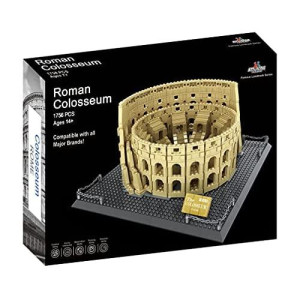 Apostrophe Games Roman Colosseum Building Block Set  1756-Pieces Colosseum Model Building Blocks for Adults and Kids  Italys Colosseum Architecture Kit Famous Landmark Series