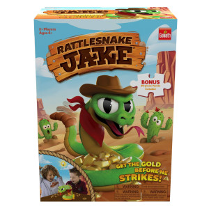 Rattlesnake Jake - get The gold Before He Strikes game - Includes A Fun colorful 24pc Puzzle by goliath