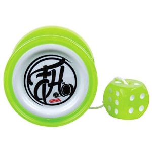 Duncan Toys Freehand Yo-Yo, String Trick Yo-Yo with Counterweight, Ball Bearing Axle and Aluminum Body, Green w/White Cap