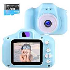 NINE CUBE Kids Toys Camera for 3-7 Year Old Boys Girls, Mini Kids Digital Camera,Toddler Video Recorder 2 Inch Children Camera Birthday Gifts for 3 4 5 6 7 Year Old Kids (32G SD Card)