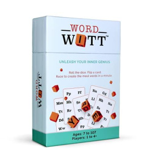 Word WITT: The Fast, Fun Dice Game for The Entire Family | Roll The Dice. Flip a Card. Race to Create The Most Words in a Minute | Build Phonemic Awareness, Spelling, Word Recognition & Vocabulary