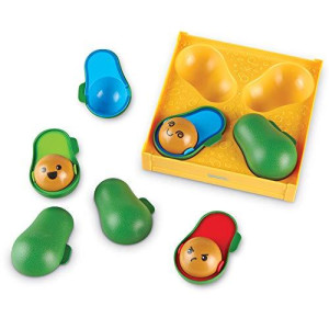 Learning Resources Learn-A-Lot Avocados - 9 Pieces, Ages 18+ months Toddler Social Emotional Learning Toys, Develops Fine Motor Skills, Toddler Learning Toys