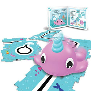 Learning Resources Coding Critters Go Pets Dipper the Narwhal, Screen-Free Early Coding Toy For Kids, Interactive STEM Coding Pet, 14 Pieces, Ages 4+