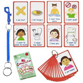 Special Needs My Communication Cards for Special Ed, Speech Delay Non Verbal Children and Adults with Autism 27 Flash Cards for Visual aid or cue Cards