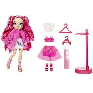 Rainbow High Stella Monroe - Fuchsia (Hot Pink) Fashion Doll with 2 Doll Outfits to Mix & Match and Doll Accessories, Great Gifts for Kids 6-12 Years Old