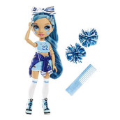 Rainbow High Cheer Skyler Bradshaw - Blue Cheerleader Fashion Doll with Pom Poms and Doll Accessories, Great for Kids 6-12 Years Old
