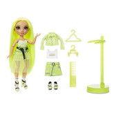 Rainbow High Karma Nichols - Neon Green Fashion Doll with 2 Outfits to Mix & Match and Doll Accessories, Great Gift for Kids 6-12 Years Old