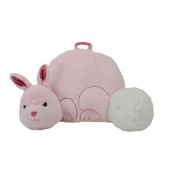 Soft Landing - Nesting Nooks - Premium character Backrest with carrying Handle Back Pocket - Bunny