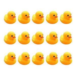 AHUA Bath Duck Toys 15PCS Mini Rubber Ducks Squeak and Float Ducks Baby Shower Toy for Toddlers Boys Girls (2.2)