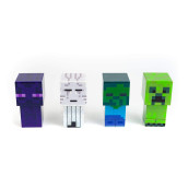 Ukonic Minecraft Mini Mob 4-Piece Figure Mood Light Set Battery Operated LED Lights