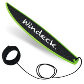 Windeck Finger Surfboard - Rad Fingerboard Toy - Surf The Wind - Mini Board for Kids and Surfers Looking to Hone Their Surfer Skills (Mean Green)