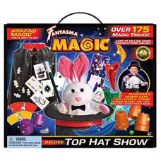 Fantasma Deluxe Top Hat Show Magic Set with 175+ Tricks to Learn (423EUD) - Complete with Magicians Cape Our Most Popular Magic Kit for Boys & Girls 6 Years and Older.