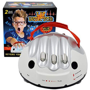 Micro Electric Shock Lie Detector, Shocking Liar Party Game Interesting True or Dare Game Lie Detector Joke Toys Polygraph Entertainment Shock Game