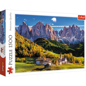 Trefl Red 1500 Piece Puzzle - Val di Funes Valley, Dolomites, Italy