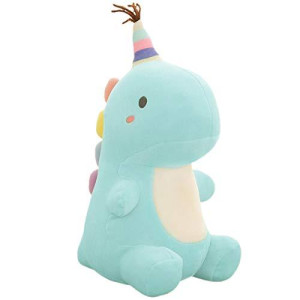 APORAKE Stuffed Animal Plush Toys, Cute Dinosaur Toy, Soft Plushies for Girls Plush Doll Gifts for Kids Boys Babies Toddlers (Blue, Medium)