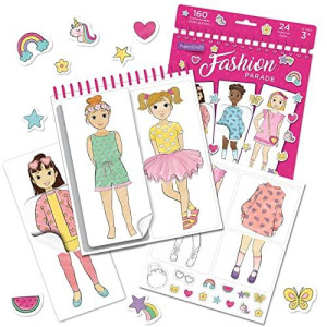 Educational Insights Papercraft Fashion Parade, Paper Dolls, Fashion Boutique Toy, Ages 3+