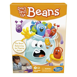Don't Spill The Beans , Easy and Fun Balancing Game for Kids Ages 3 and Up, Preschool Games for 2 Players, Board Games