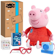 Peppa Pig 135-Inch Tourist Peppa Pig Plush, Super Soft & cuddly Stuffed Animal, Exclusive, by Just Play
