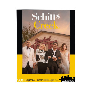 AQUARIUS Schitts creek cast Puzzle (500 Piece Jigsaw Puzzle) - glare Free - Precision Fit - Officially Licensed Schitts creek Merchandise & collectibles - 14 x 19 Inches
