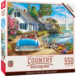 Masterpieces 550 Piece Jigsaw Puzzle for Adults, Family, Or Kids - Afternoon Escape - 18x24