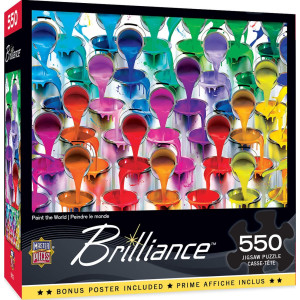 MasterPieces 550 Piece Jigsaw Puzzle for Adults, Family, Or Kids - Paint The World - 18x24