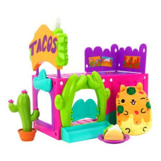 Cats vs Pickles - Cat Condo - Taco Hut with Exclusive Cat, Nacho and Adorable Mini Tacos! Great Gift for Kids, Boys, & Girls! Collect as Desk Pets, Fidget Toys, or Sensory Toys.