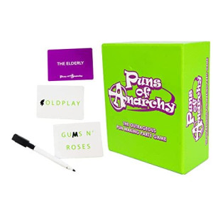 Puns of Anarchy - The Outrageous Pun-Making Game - No Bands, Movies, or Famous Things are Safe from Becoming Hilarious Wordplay Game for Creative People - Age 17+