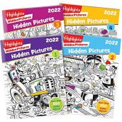 Highlights Hidden Pictures 2022 Special Edition Activity Books for Kids Ages 6-12, 4-Pack, 128 Pages