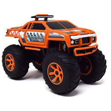 Sunny Days Entertainment Monster Truck - Lights & Sounds Motorized Orange Vehicle