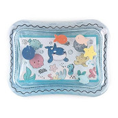 The Peanutshell Sealife Water Play Mat | Inflatable Sensory Development Toy & Tummy Time Mat