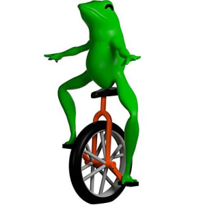 Youtooz Dat Boi Vinyl Figure, 4.9" Youooz Memes Frog on a Unicycle for Here Comes Dat Boi Meme - Youtooz Meme Figure Collection