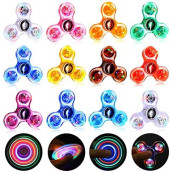 Gigilli Fidget Spinners 12 Pack, Easter Basket Stuffers Party Favors LED Light Up Bulk Fidget Spinners, Kids Easter Egg Fillers Goodie Bag Stuffers, Glow in The Dark Party Supplies Easter Prizes Gifts