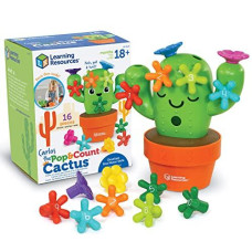 Learning Resources carlos The Pop & count cactus, Top Toddler Toys, Preschool, Fine Motor Skills, Educational Toys, 16 Pieces, Age 18 Months