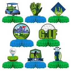Golf Party Decorations, Golf Honeycomb Centerpieces, Golfing Par-tee Time 3D Table Paper Decorations, Sports Themed Honeycomb Supplies for Baby Shower Birthday Retirement Party