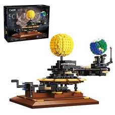 Number Solar System Building Kit,865/pcs MOC 4477 CADA Master C71004W Bricks for Kids and Adults,(Designer: JK Brickwords) Contains Moon Earth and Sun Orrery Model,Compatible with Lego
