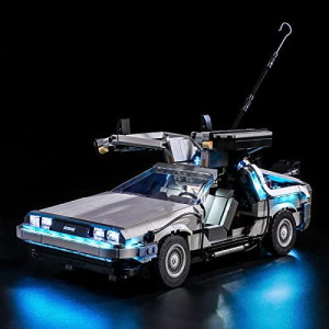 YEABRICKS LED Light Kit for Lego - Creator Expert Back to The Future Time Machine Building Blocks Model, LED Light Set Compatible with 10300(Lego Set NOT Included)