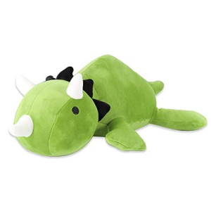 MerryXD 1.6lbs Dinosaur Weighted Stuffed Animals for Anxiety and Stress Relief 15.3inch Weighted Plush Animal Throw Pillow,Super Soft Cartoon Hugging Toy Gifts for Bedding Green