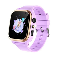 Kids Smart Watches for Girls, HD Touch Screen Smart Watch with Camera Video Music Player 16 Puzzle Games Pedometer Calculator Alarm Clock Flashlight 12/24 hr Kids Watch Gift for 4-12 Year Old Girls