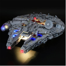 LED Light Kit ONLY - compatible with Lego Millennium Falcon 75192 - Lego Set NOT Included, Aftermarket Interlocking Building Lighting Accessories