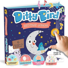 Ditty Bird Musical Books For Toddlers | Bedtime Sound Book | Twinkle Twinkle Little Star Nursery Rhyme Toys | Interactive Toddler Books For 1 Year Old To 3 Year Olds | Sturdy Sing Along Talking Book