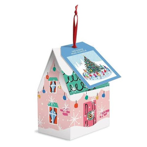 Galison Tree Skaters 130-Piece Puzzle Ornament - Mini Puzzle Measures 6??? X 8.25??? - Festive Holiday Puzzle Packaged In Ornament Box - Makes A Great Idea For All Ages