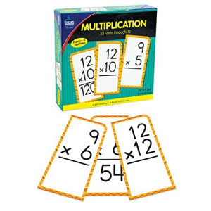 Carson Dellosa Multiplication Flash Cards 0-12 All Facts, Math Flash Cards With Times Table Facts For 3Rd, 4Th, 5Th Grade, Math Game For Kids Ages 8+ (169 Cards)