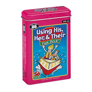 Super Duper Publications | Using His, Her, & Their Fun Deck Flash Cards | Educational Learning Resource For Children