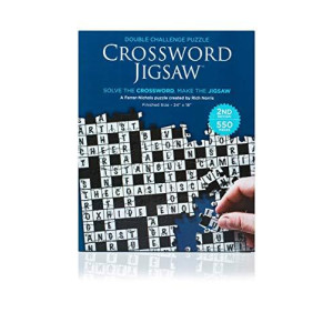 Dual Challenge Crossword Jigsaw Puzzle 2Nd Edition - 550 Piece 2-In-1 Puzzle Game For Adults Families